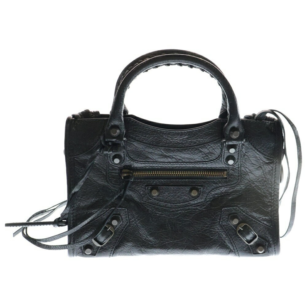 BALENCIAGA City Bag Handbag Shoulder Black Leather